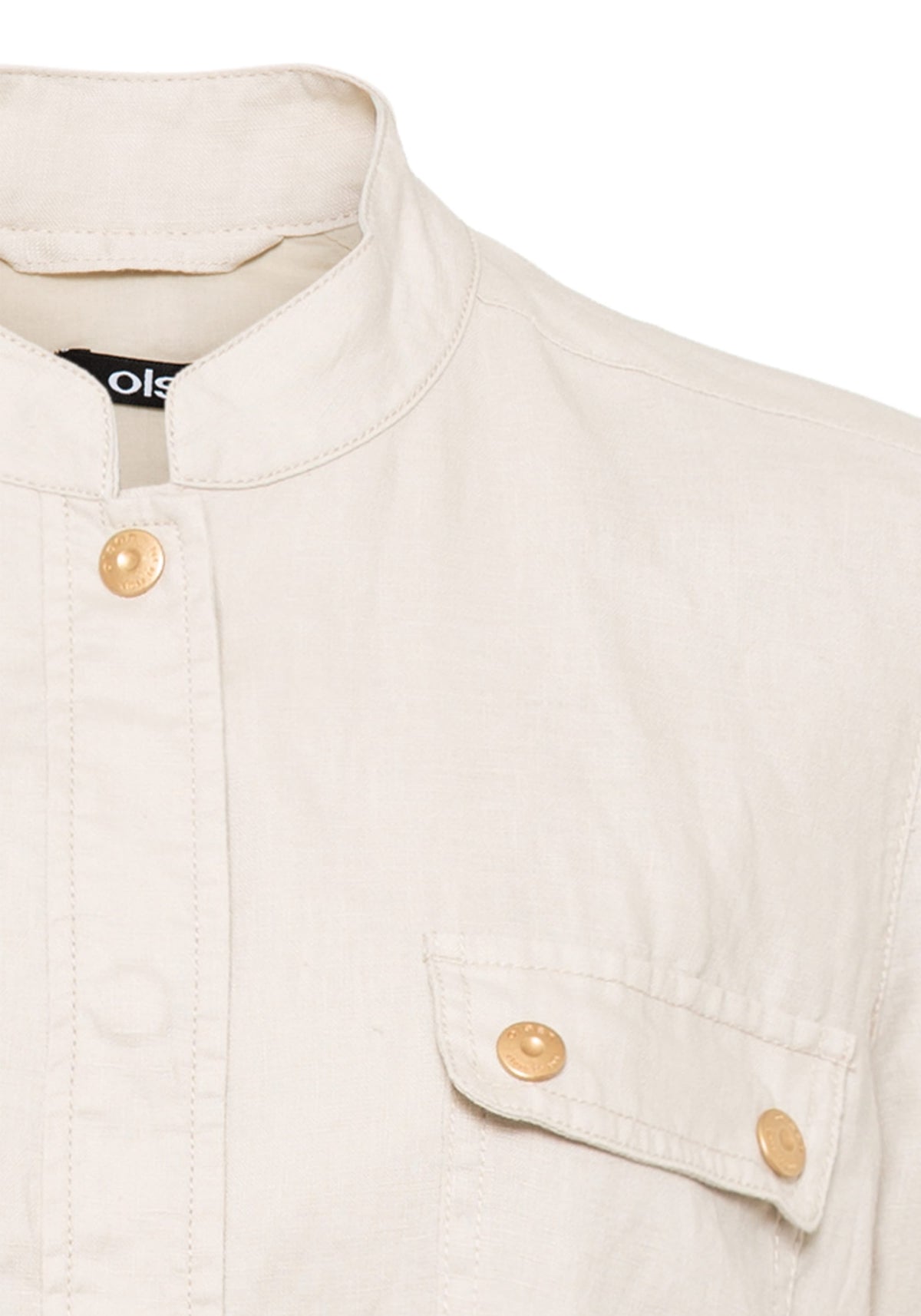 100% Linen Long Sleeve Safari Inspired Jacket